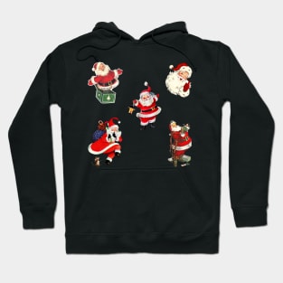 Vintage Santa Claus Stickers Pack Hoodie